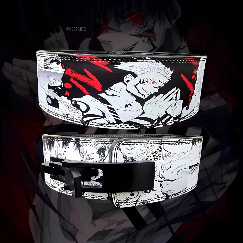 Stylish anime-themed lifting belt for enhanced performance